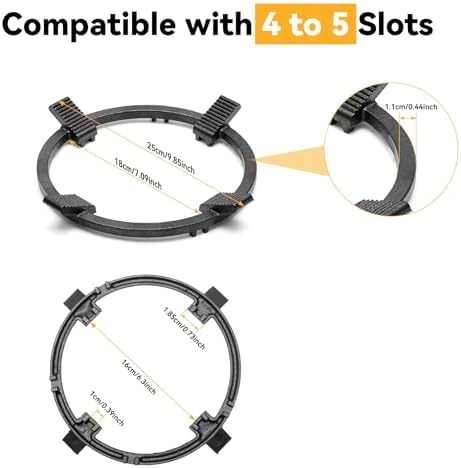 image:imageWANGYUANJI 11 Traditional Round Bottom Iron WokCast Iron Wok Ring for Gas Stove 83 NonSlip Wok Support Rack
