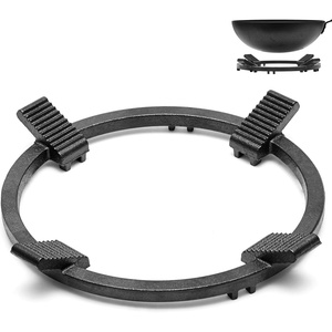 image:imageWANGYUANJI Cast Iron Wok Ring for Gas Stove 83 NonSlip Wok Support Ring for Round Bottom Woks and Pans Heavy Duty Universal Stove Grate Stand Compatible with 4 or 5 Burner Slots83 inch